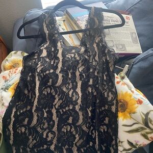 Adiva Black Lace Top